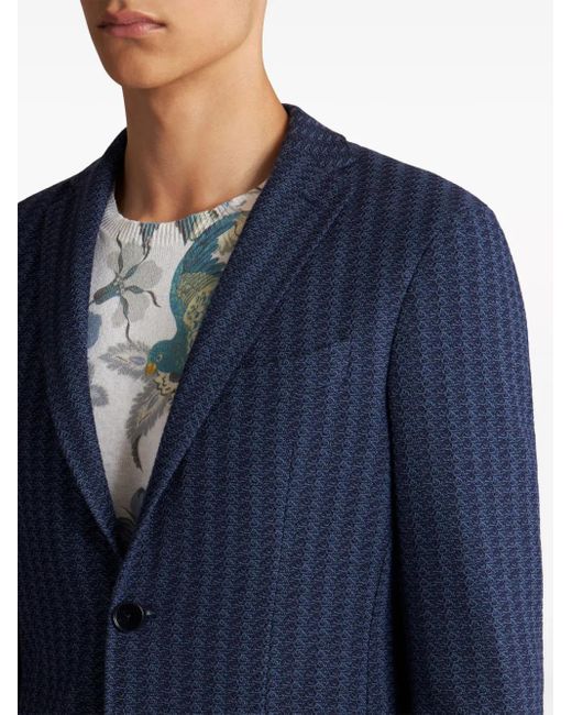Etro Gestreepte Blazer in het Blue voor heren
