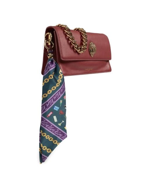 Kurt Geiger Purple Sloane Soft Shoulder Bag