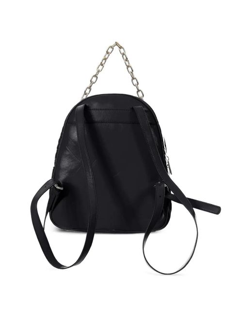 Just Cavalli Black Quilted Backpack