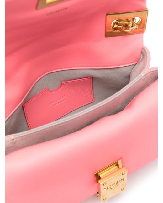 Balmain Pink Small 1945 Soft Shoulder Bag