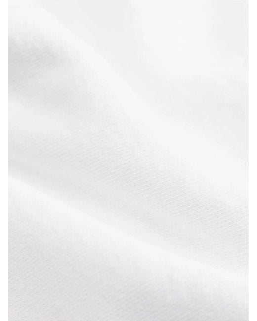Sporty & Rich White Logo-Print Cotton Sweatshirt