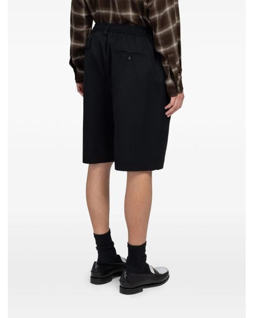 Ssstein Geplooide Shorts in het Black voor heren