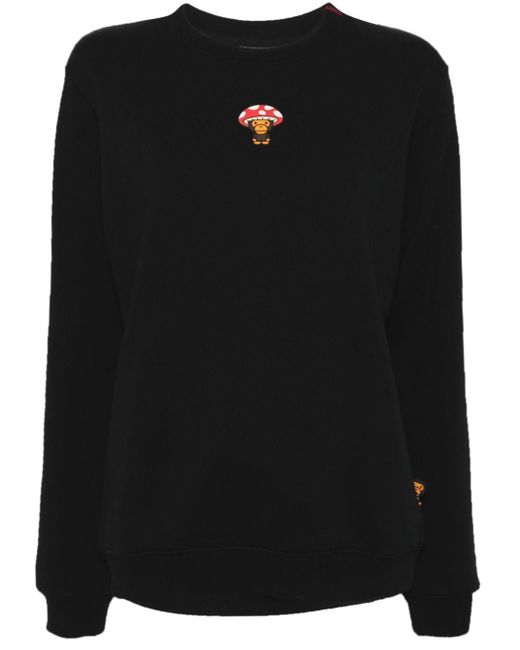 *BABY MILO® STORE BY *A BATHING APE® Black Baby Milo Crew Neck Sweatshirt