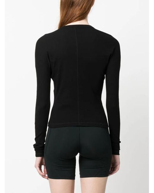 Y-3 Black Fitted Ls Tee