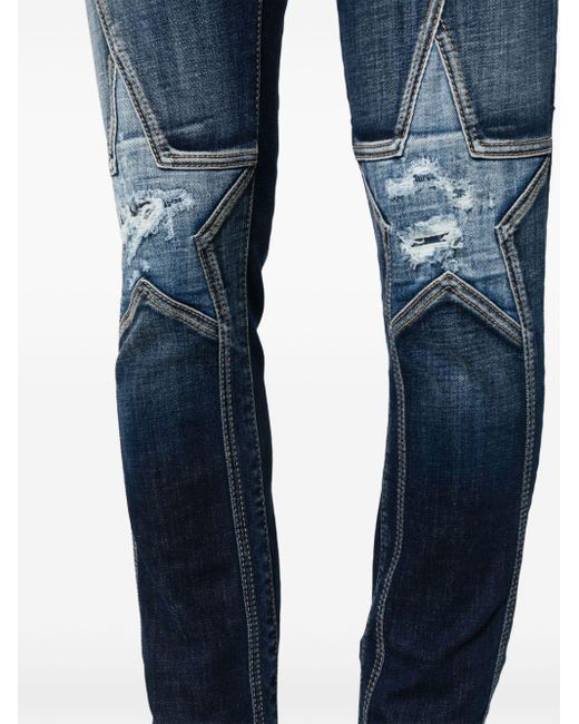 DSquared² Blue Super Star Slim-cut Jeans for men