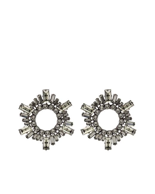 AMINA MUADDI Metallic Begum Crystal-embellished Earrings