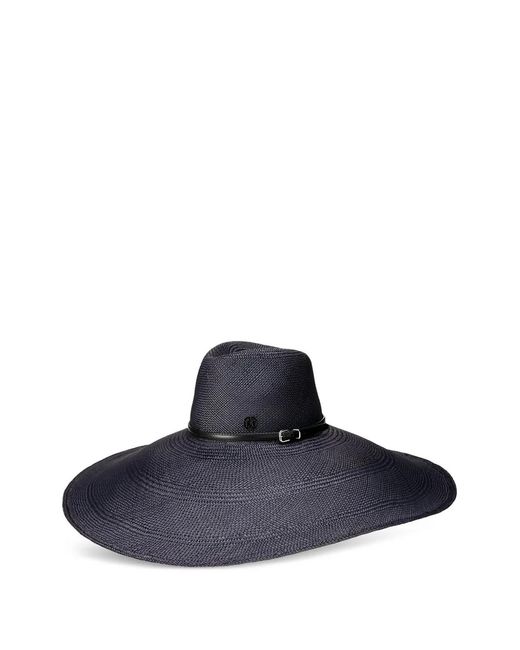 Maison Michel Blue Wanda Buckle Hat