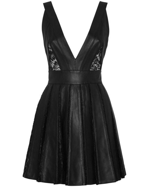 Philipp Plein Mini-jurk Met Doorzichtige Vlakken in het Black