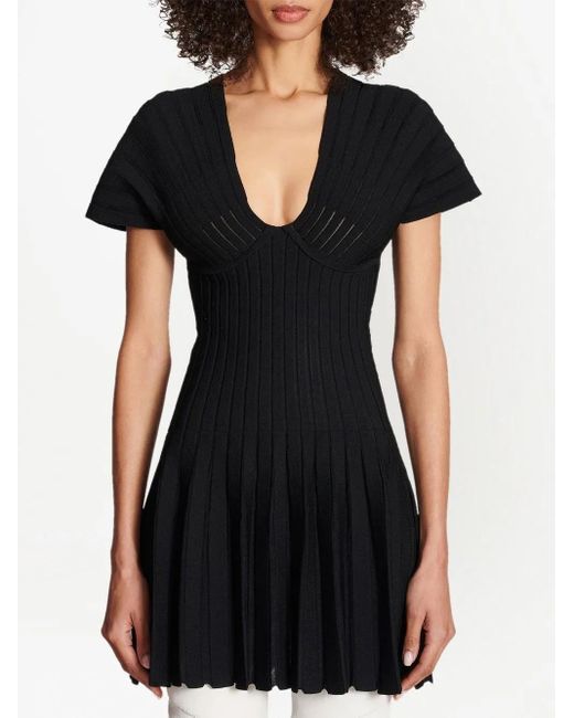 Balmain Black Paris Mini Dress