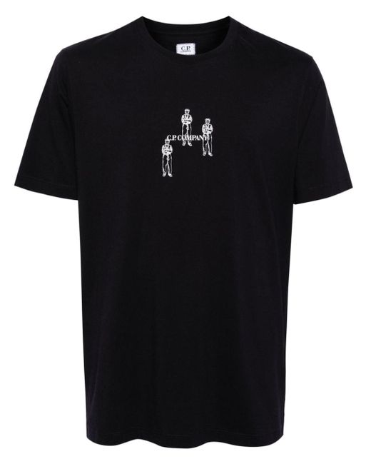 C P Company Katoenen T-shirt in het Black voor heren