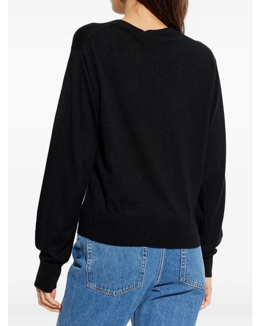 By Malene Birger Black Montie Buttoned Cardigan