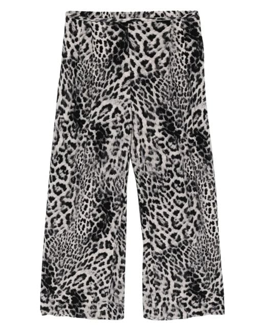 Norma Kamali Gray Pleated Trousers