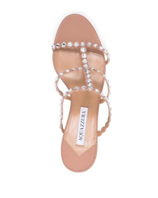 Aquazzura Pink 55Mm Crystal-Embellished Open-Toe Sandals