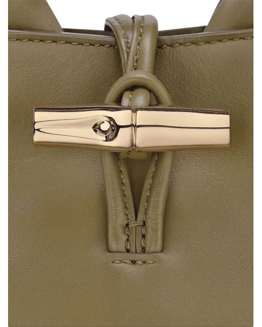 Borsa Mini Le Roseau Xs Con Fibbia di Longchamp in Green