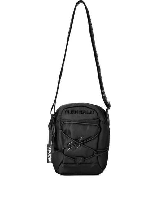 Philipp Plein Black Quilted Cross Body Bag