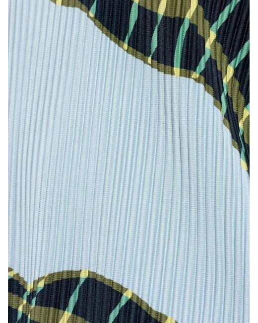 Homme Plissé Issey Miyake Green Windswept T-Shirt for men