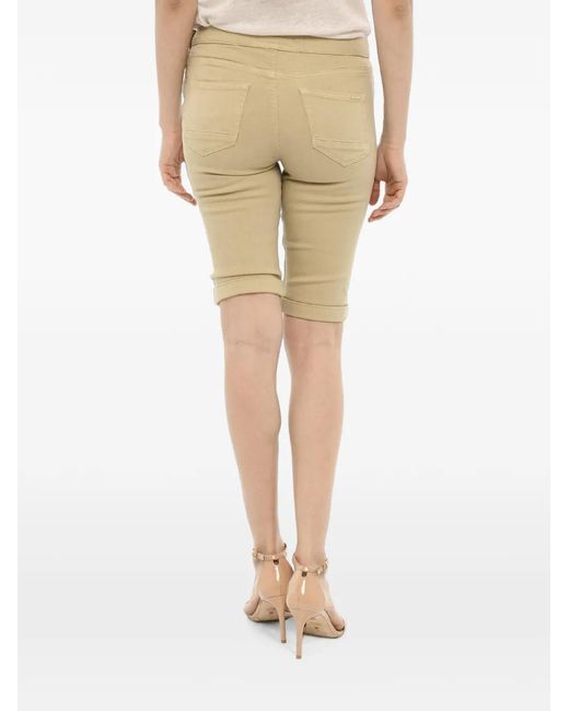 Woolrich Natural Turn-Up Hem Shorts