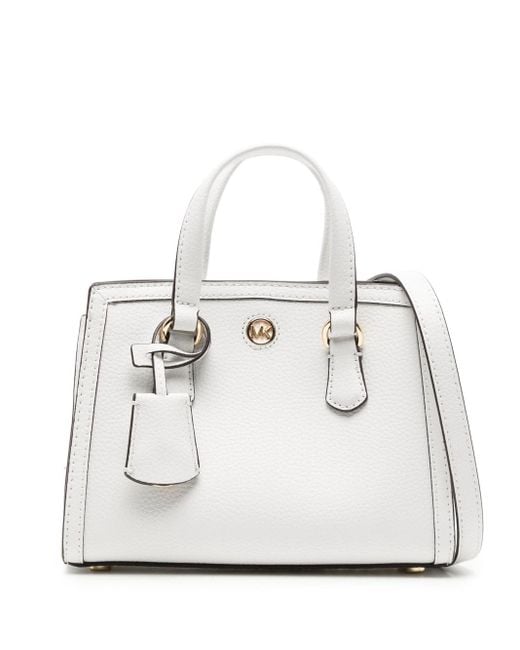 Michael Kors Extrasmall Chantal Crossbody Bag in White Lyst