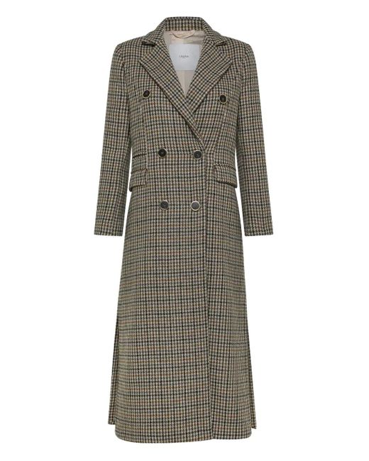 Cruna Irina Double-Breasted Coat in Grey | Lyst UK