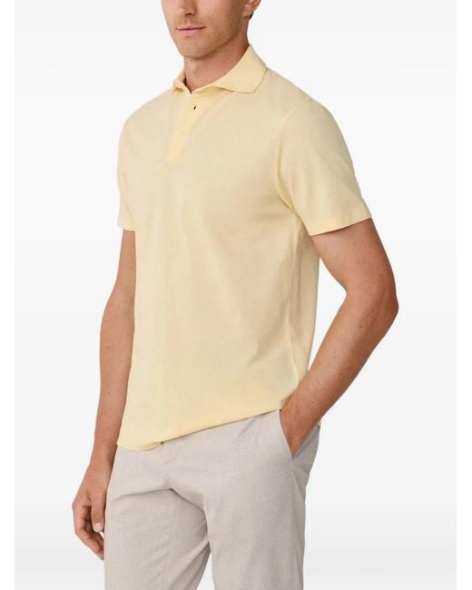 Hackett Natural Short-Sleeve Pique Polo Shirt for men