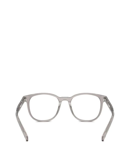 Prada Gray Round-Frame Glasses