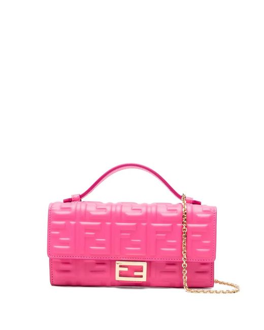 Fendi Pink Mini Baguette Bag
