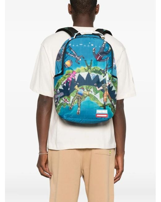 Sprayground Blue Fortnite Island Backpack for men