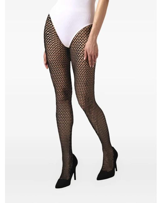 Wolford フィッシュネット タイツ Black