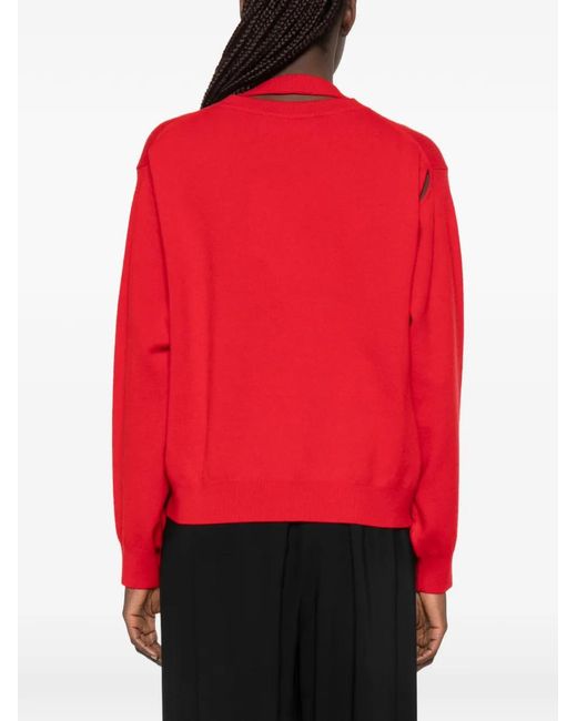Rohe Red Crew-Neck Sweater