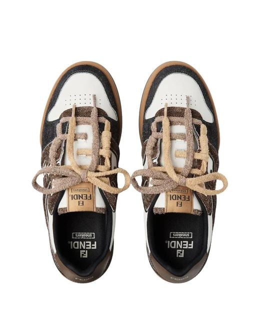 Fendi White Logo Sneakers for men