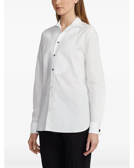 Ralph Lauren White Marlie Wingtip Shirt