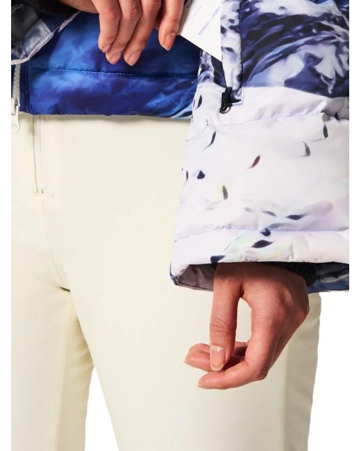 Perfect Moment Blue Polar Flare Down Ski Jacket