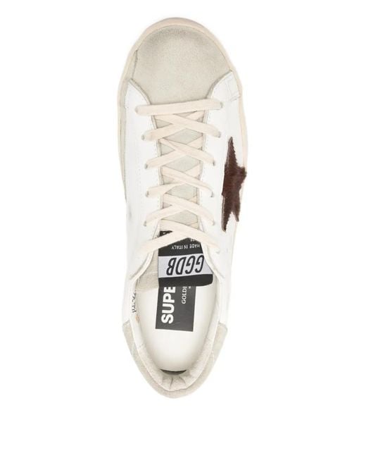 Golden Goose Deluxe Brand White Star Appliqué Sneakers