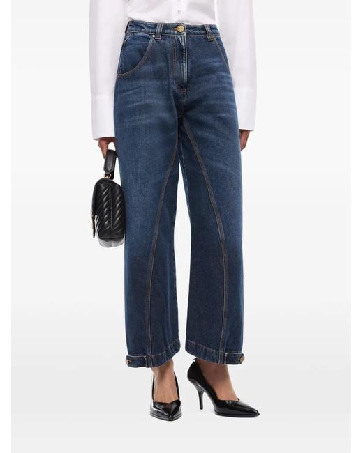Pinko Blue Seam-Detail Jeans