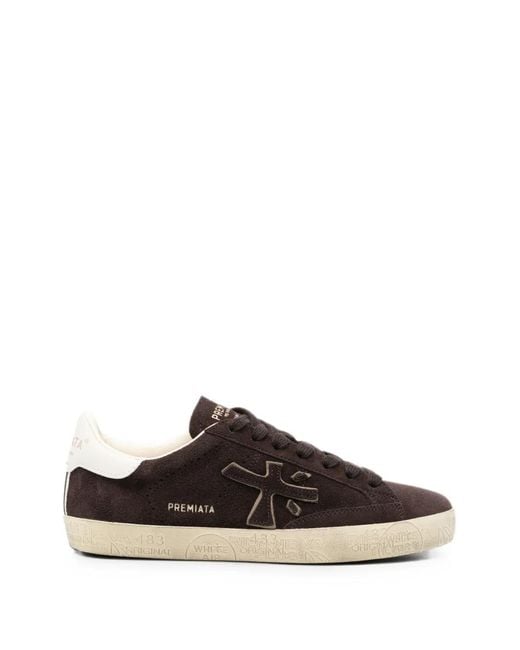 Premiata Brown Steven-D Suede Sneakers