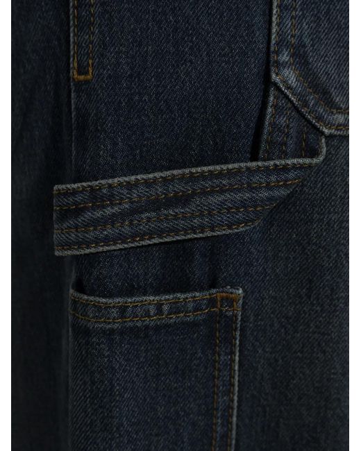 Courreges Blue Retro Denim Baggy Pants