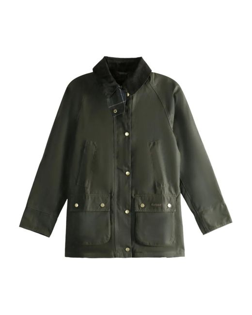 Barbour Green Buttoned-Pocket Jacket