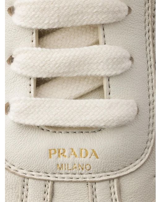 Prada White Montecarlo Re-Edition 2005 Sneakers