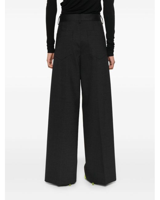 Philosophy Di Lorenzo Serafini Black Wide-Leg Trousers