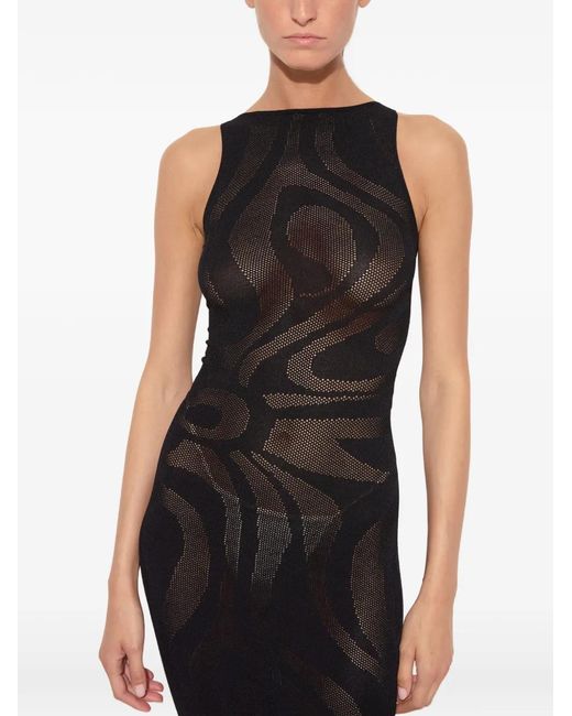 Emilio Pucci Black Seamless Fitted Dress