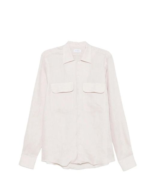 Tagliatore White Chest-Pockets Shirt for men
