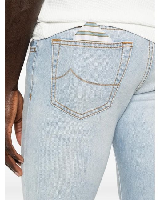 Jacob Cohen Blue Jean À Poches Plaquées for men