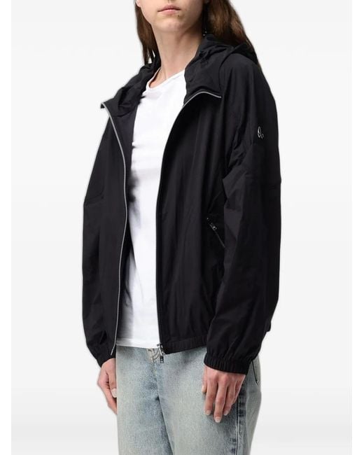 Moose Knuckles Black Veste À Plaque Logo