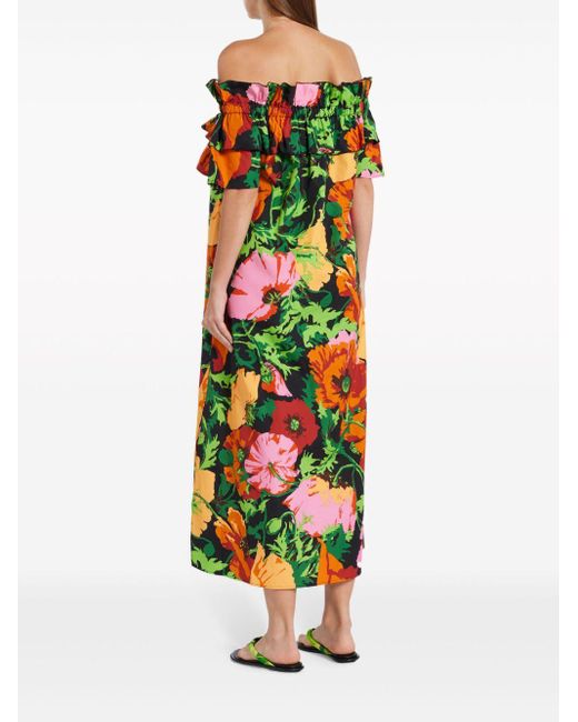 LaDoubleJ Multicolor Breakfast Kleid mit Blumen-Print