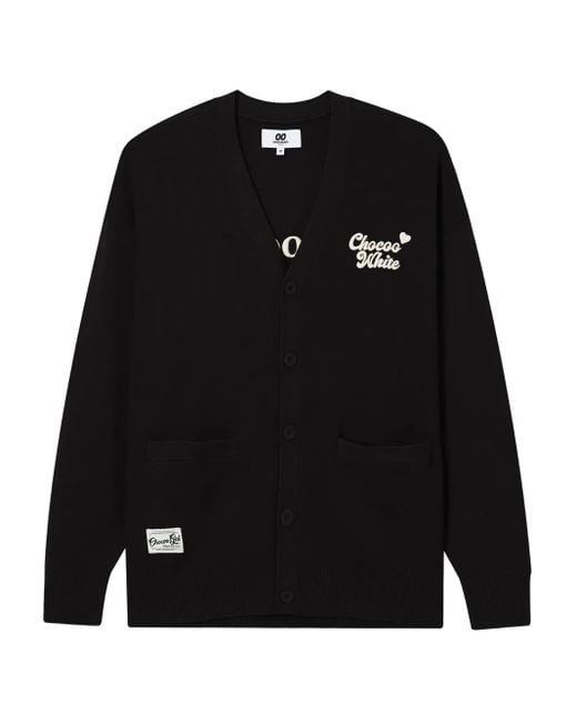 Chocoolate Vest Met Geborduurde Teddybeer in het Black