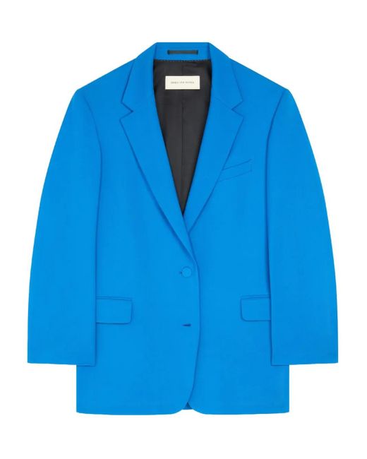 Blazer Monopetto di Dries Van Noten in Blue