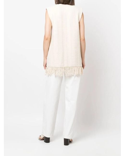 Jil Sander White Top Beige