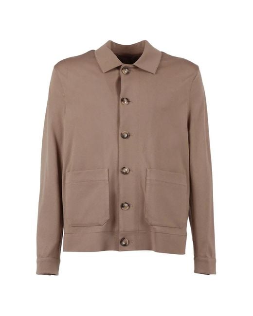 Circolo 1901 Brown Polo-Collar Jacket for men