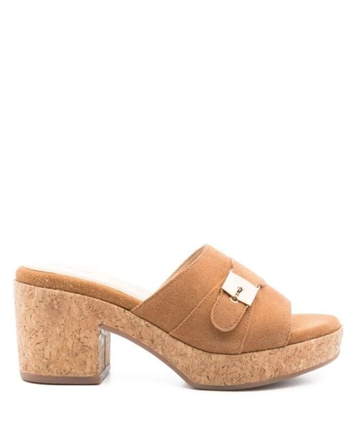 Scholl Ophelia Platform Sandals Brown