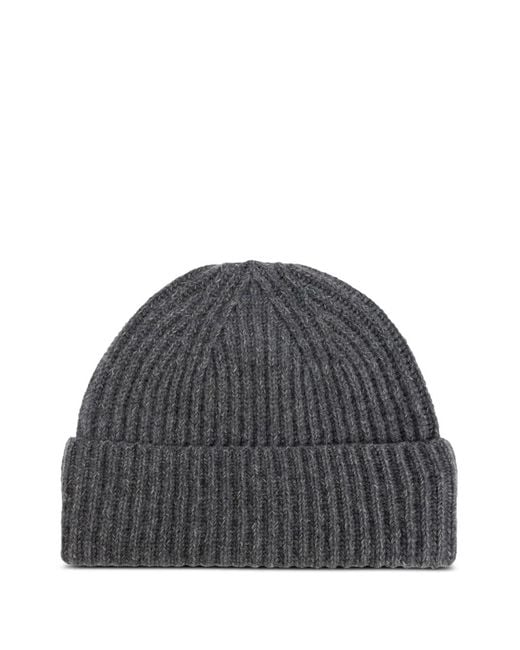 Lisa Yang Gray Menton Beanie Hat for men